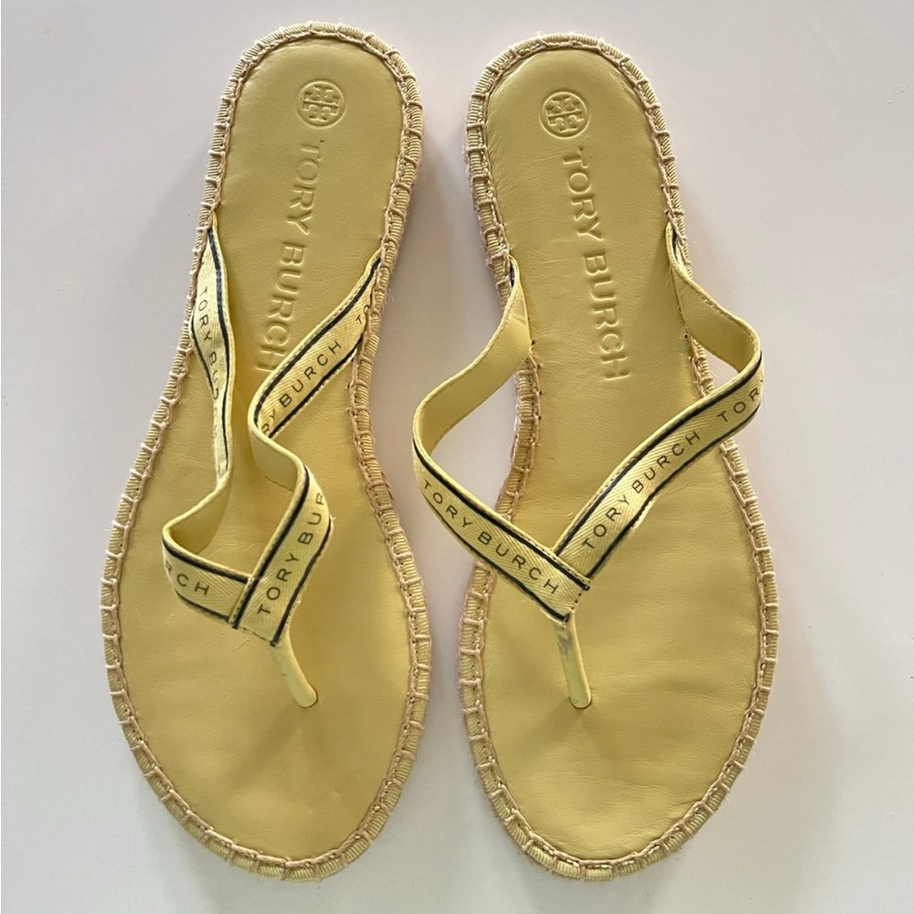 Tory Burch Light Yellow Sandals